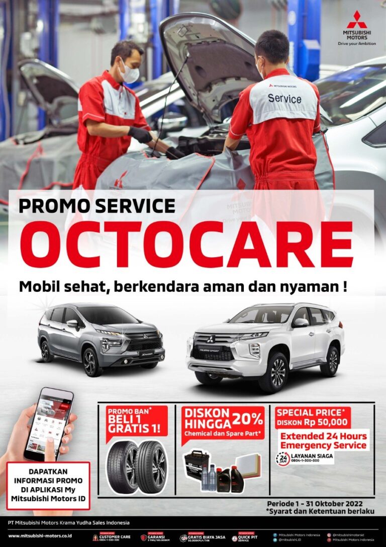 KEMUDAHAN MERAWAT MOBIL MITSUBISHI DENGAN OCTOCARE CAMPAIGN